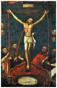 Preciosisima-sangre-de-Cristo-Anonimo-Oleo-sobre-tela-40-X-26-cms-Siglo-XVII-XVIII